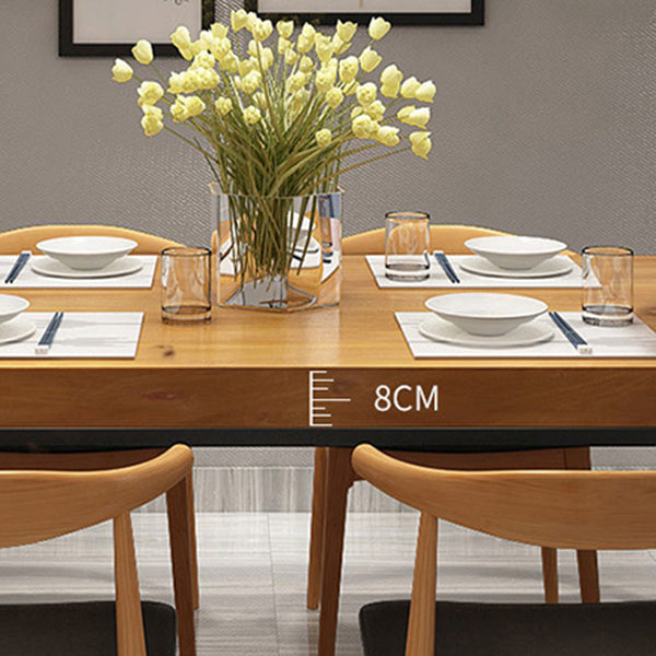 Industrial Rectangle Dining Set 1/2/5 Pieces Solid Wood Dinette Set for Shop