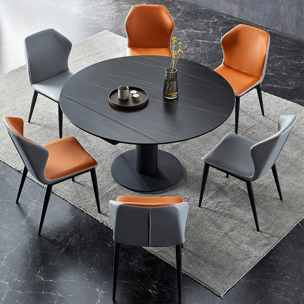 Modern Dining Set Stone 1/2/3/5/7 Pieces Dining Turntable Furniture for Home