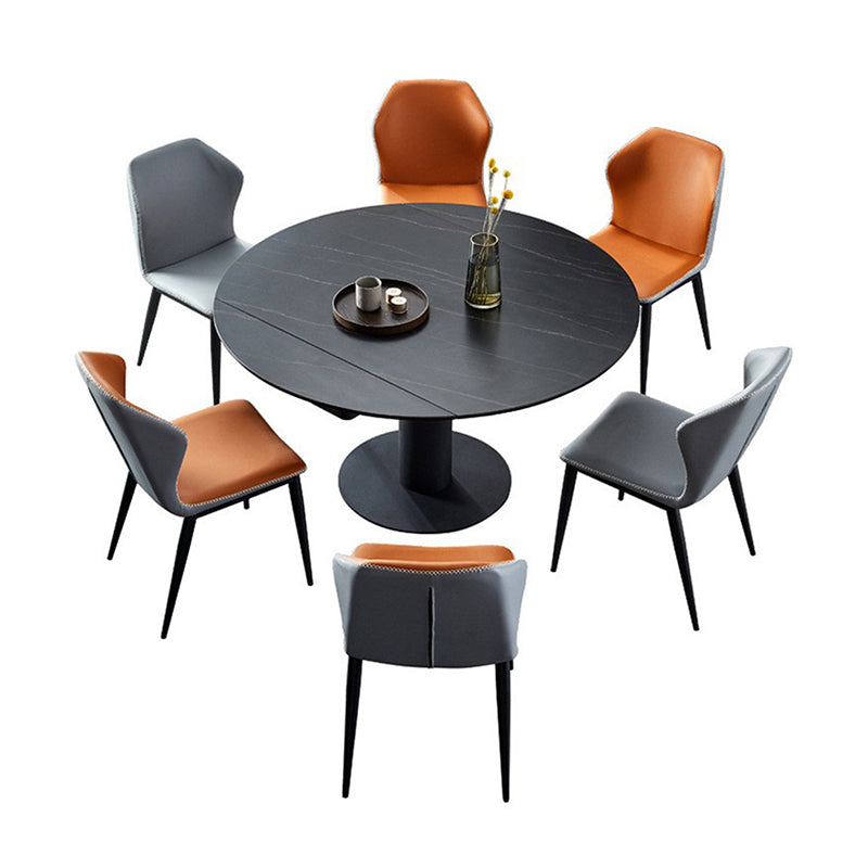 Modern Dining Set Stone 1/2/3/5/7 Pieces Dining Turntable Furniture for Home