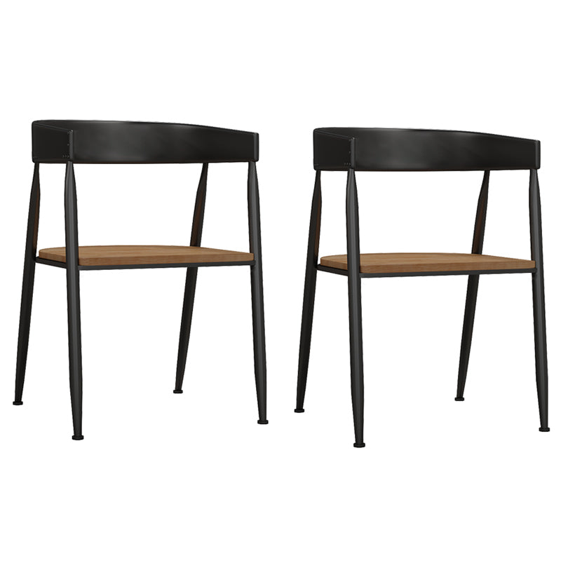 Industrial Dining Table Set 1/2/5 Pcs Solid Wood Top Dining Table and Chairs