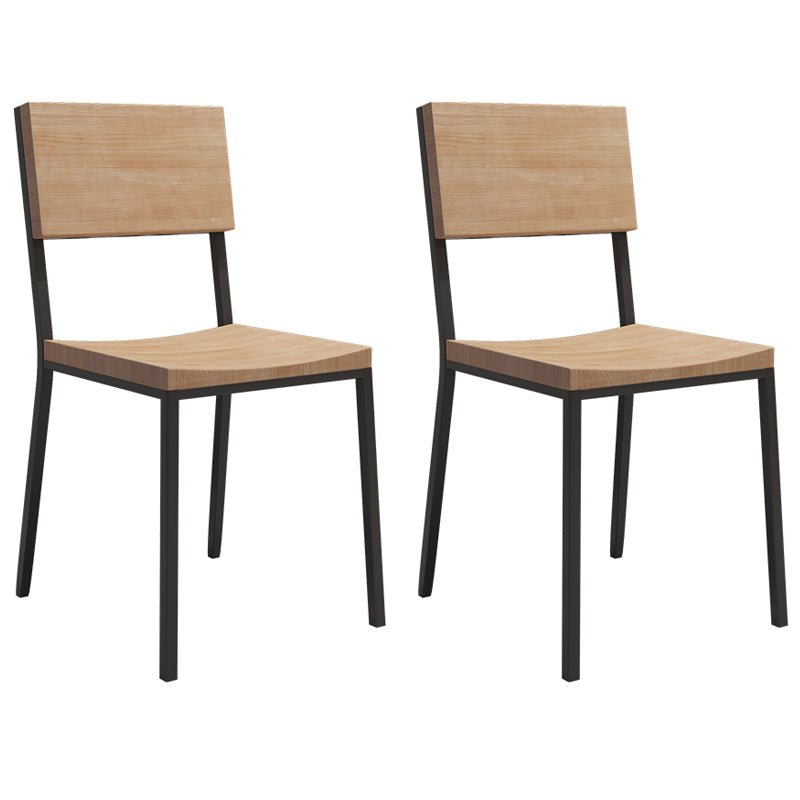 Industrial Dining Table Set 1/2/5 Pcs Solid Wood Top Dining Table and Chairs