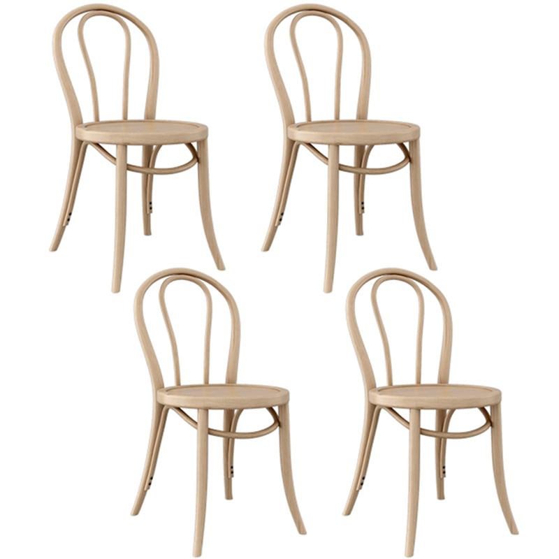 Solid Wood Dining Table Set 1/4/7 Pcs Round Table with Side Chairs