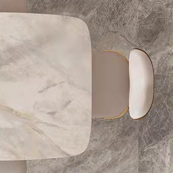 Luxurious Sintered Stone Dining Set Rectangle 1/4/5/7 Pieces Dinette Table Set