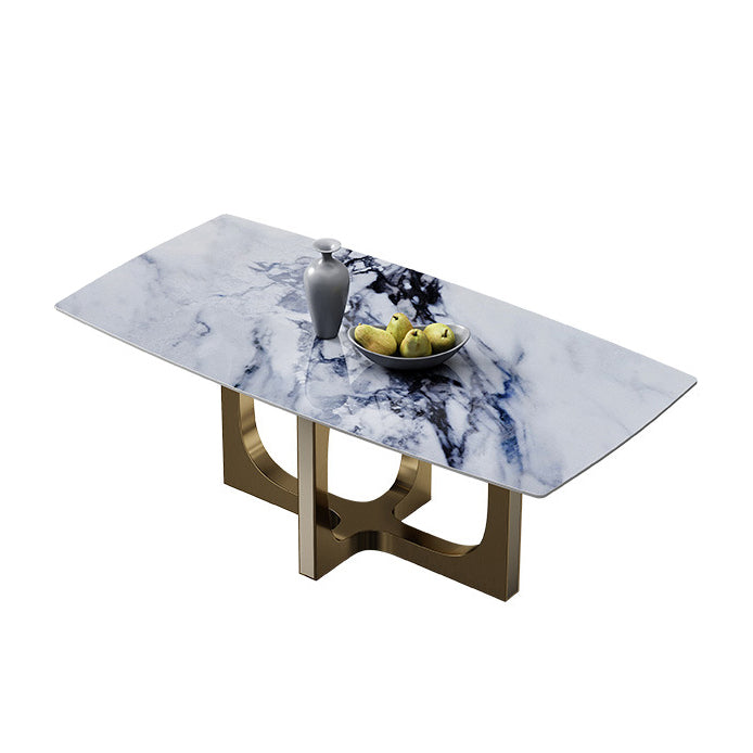 Designer Style Sintered Stone Dining Set Rectangle 1/2/3/5/6 Pieces Dining Room Table Set