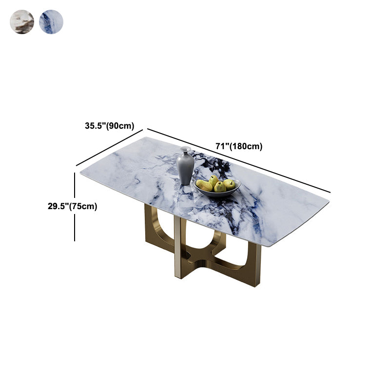 Designer Style Sintered Stone Dining Set Rectangle 1/2/3/5/6 Pieces Dining Room Table Set