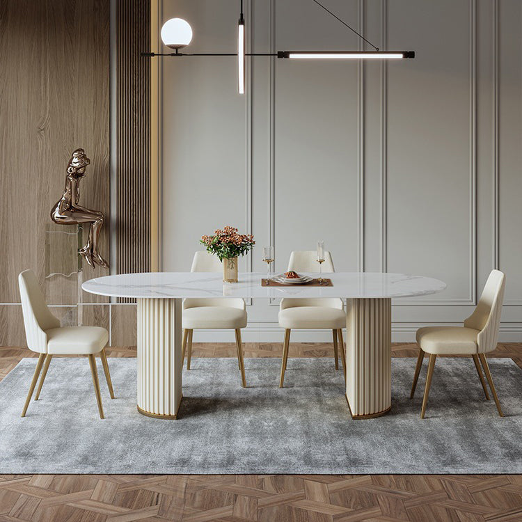 Glam Dining Set Sintered Stone 1/2/4/5 Pieces Dining Furniture for Home