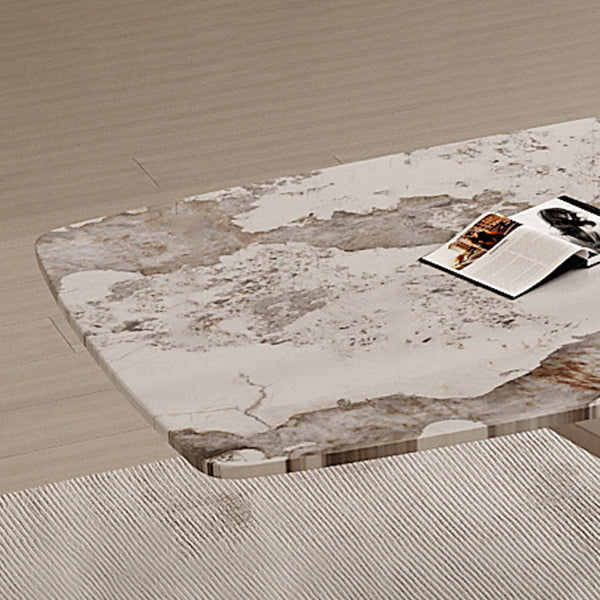 Glam Dining Set 1/3/4 Pcs Gold Rectangle Dining Table with Upholstered Chairs