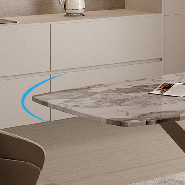 Glam Dining Set 1/3/4 Pcs Gold Rectangle Dining Table with Upholstered Chairs