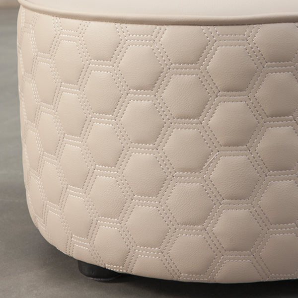 Hexagonal Pattern Water Resistant Standard Modern Orange for Drawing Room