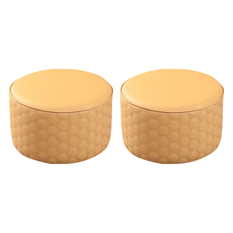 Hexagonal Pattern Water Resistant Standard Modern Orange for Drawing Room