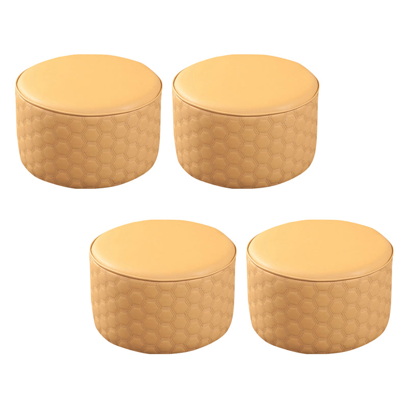 Hexagonal Pattern Water Resistant Standard Modern Orange for Drawing Room