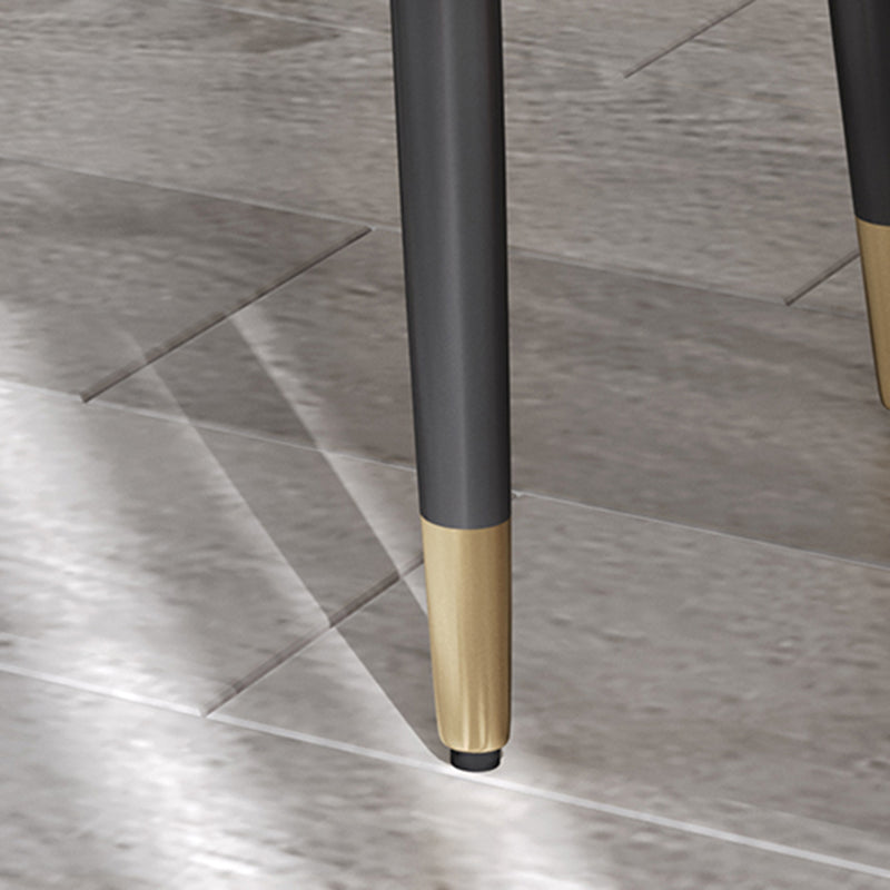 Stylish Pouf Ottoman Solid Color Water Resistant Rectangle Footstool Ottoman