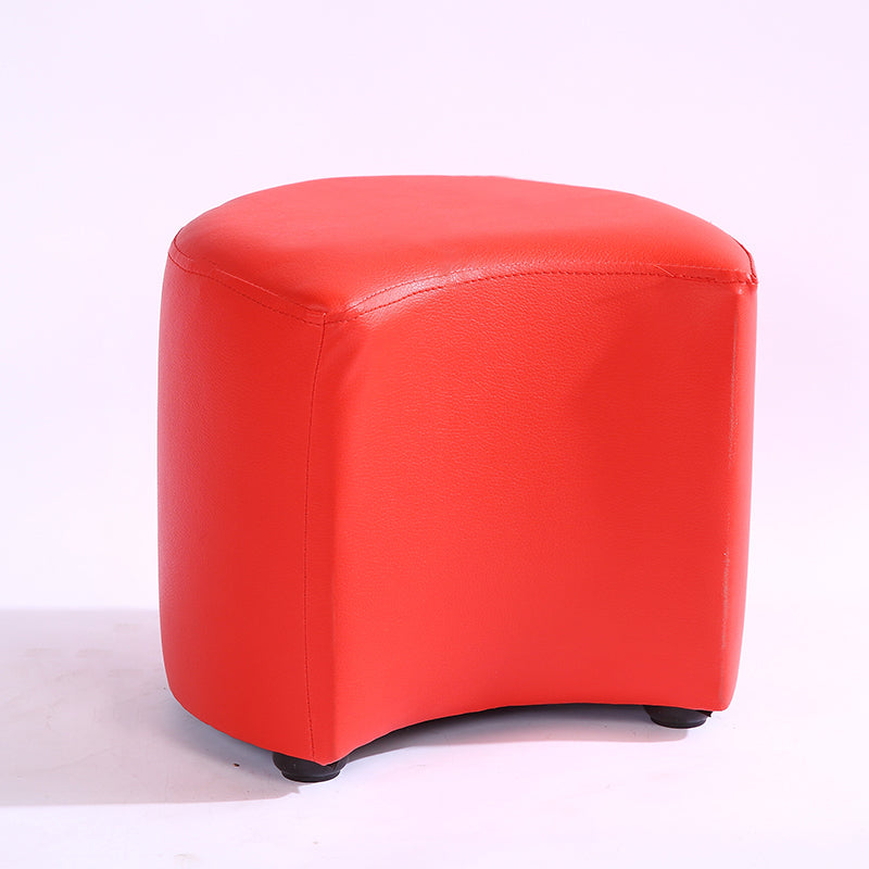 Modern Specialty Target Pouf Plain PU Leather Water Resistant Ottoman Taverna