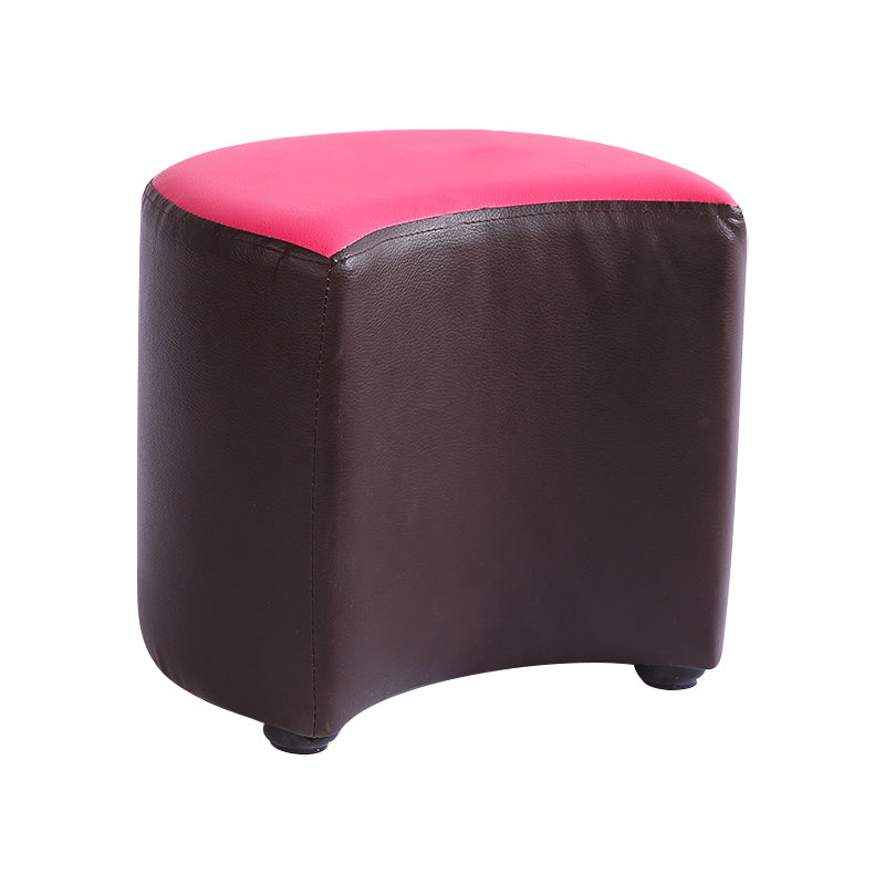 Modern Specialty Target Pouf Plain PU Leather Water Resistant Ottoman Taverna