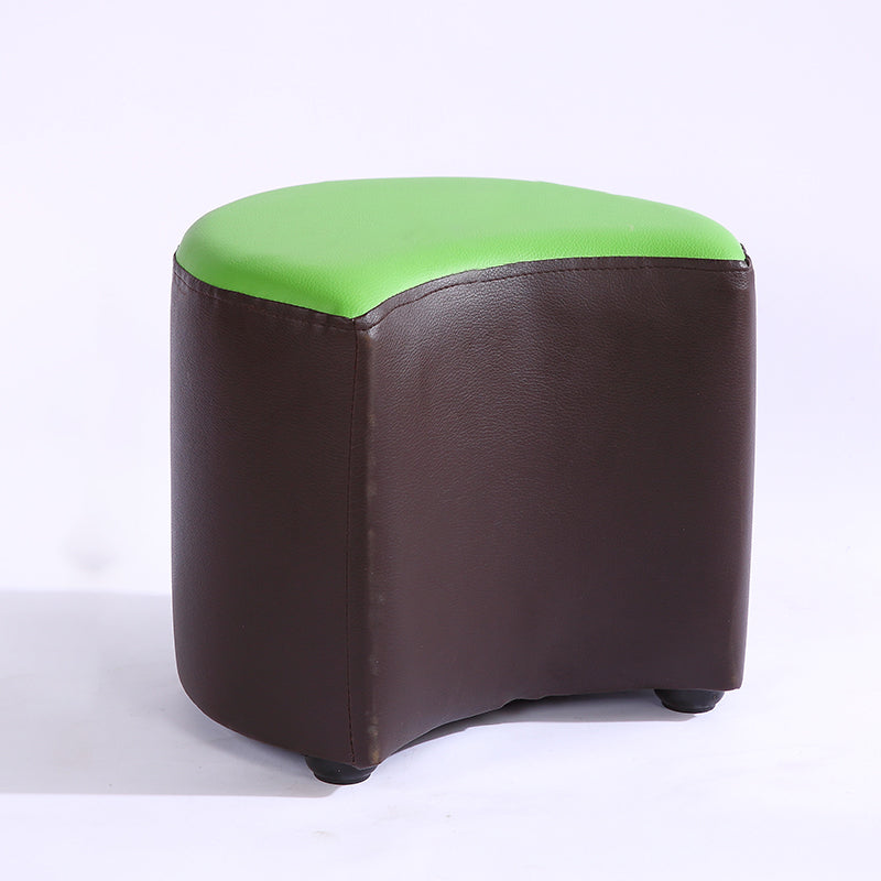Modern Specialty Target Pouf Plain PU Leather Water Resistant Ottoman Taverna