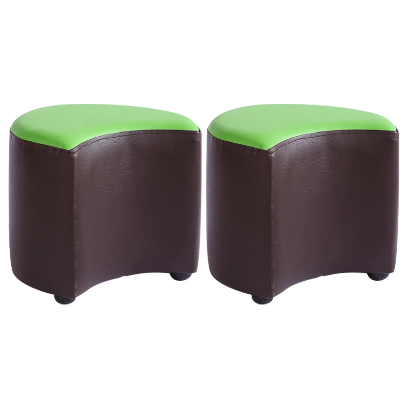 Modern Specialty Target Pouf Plain PU Leather Water Resistant Ottoman Taverna