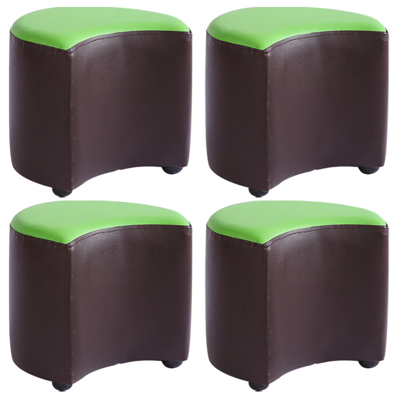 Modern Specialty Target Pouf Plain PU Leather Water Resistant Ottoman Taverna