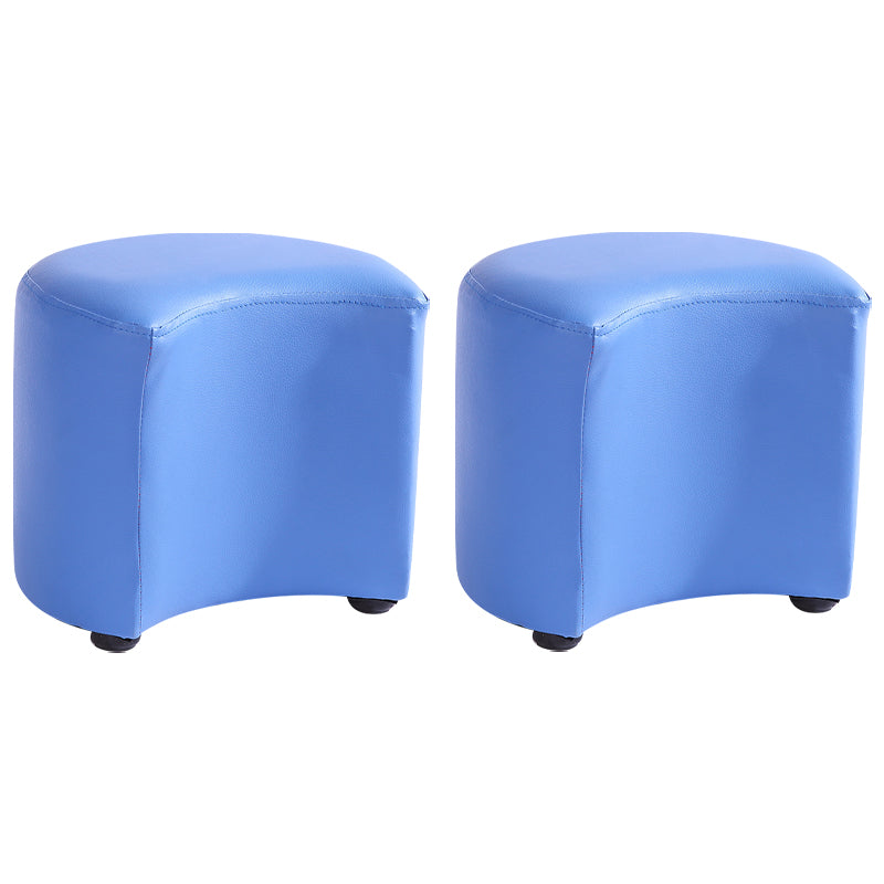 Modern Specialty Target Pouf Plain PU Leather Water Resistant Ottoman Taverna