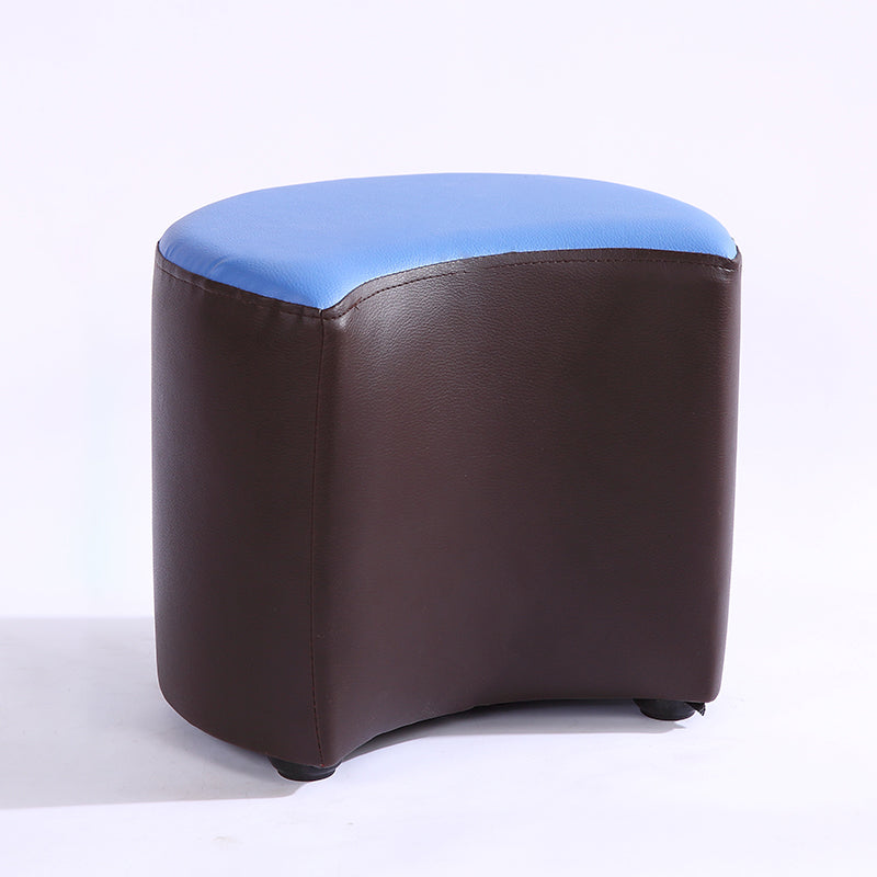 Modern Specialty Target Pouf Plain PU Leather Water Resistant Ottoman Taverna