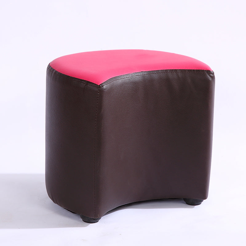 Modern Specialty Target Pouf Plain PU Leather Water Resistant Ottoman Taverna