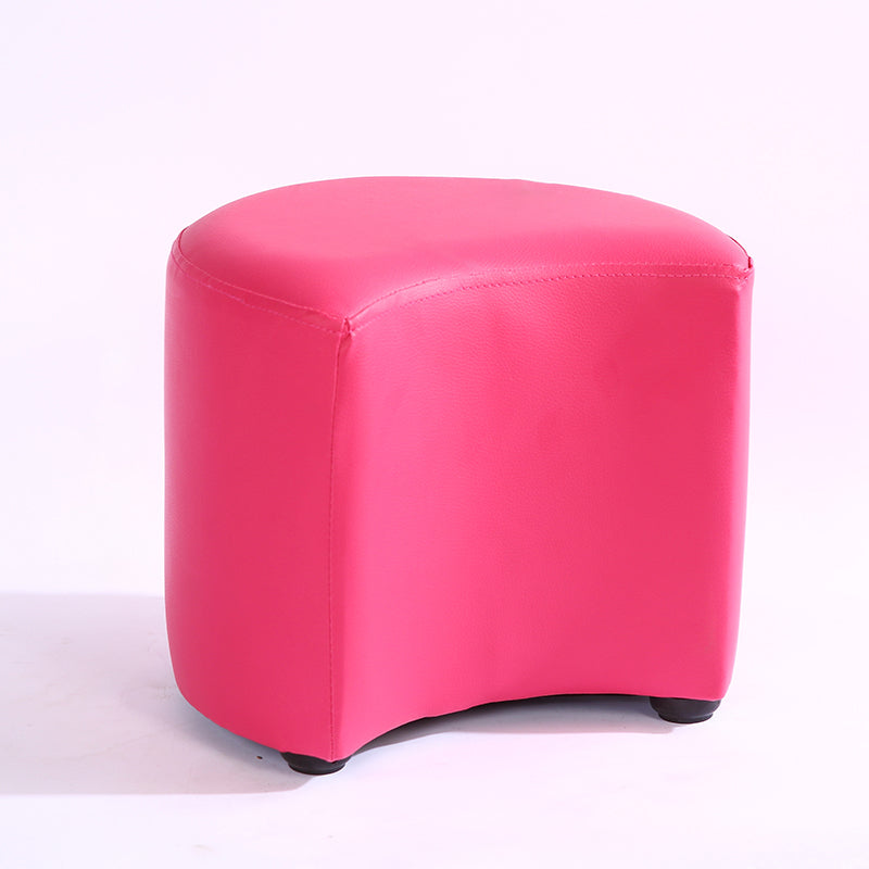 Modern Specialty Target Pouf Plain PU Leather Water Resistant Ottoman Taverna