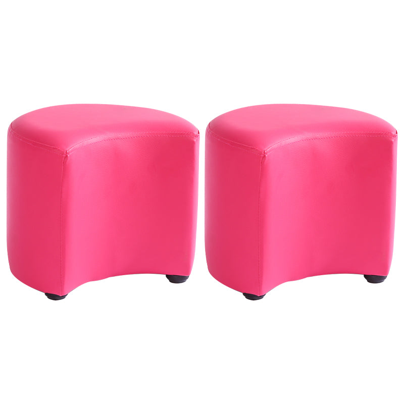 Modern Specialty Target Pouf Plain PU Leather Water Resistant Ottoman Taverna