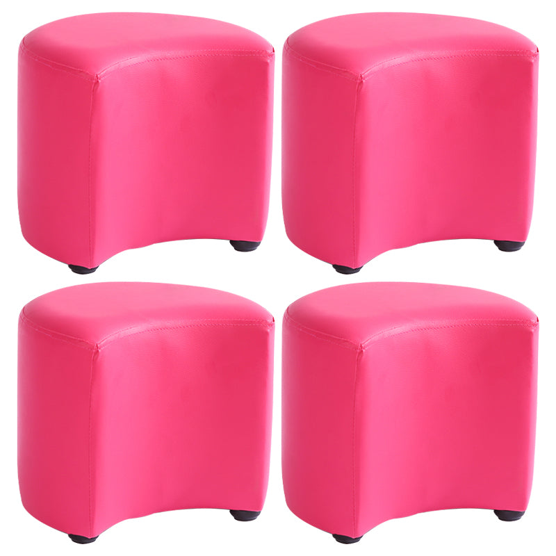 Modern Specialty Target Pouf Plain PU Leather Water Resistant Ottoman Taverna