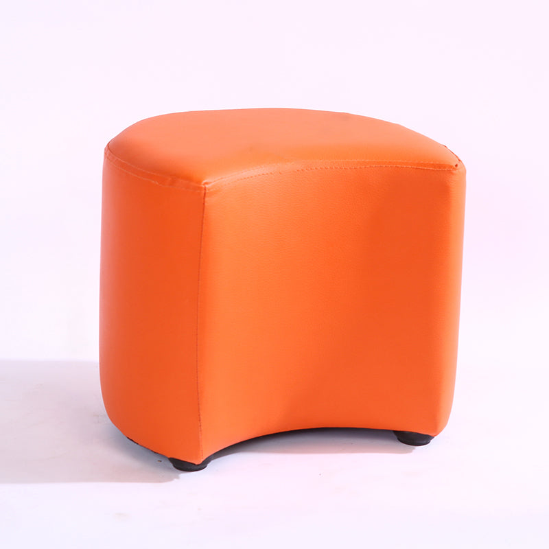 Modern Specialty Target Pouf Plain PU Leather Water Resistant Ottoman Taverna