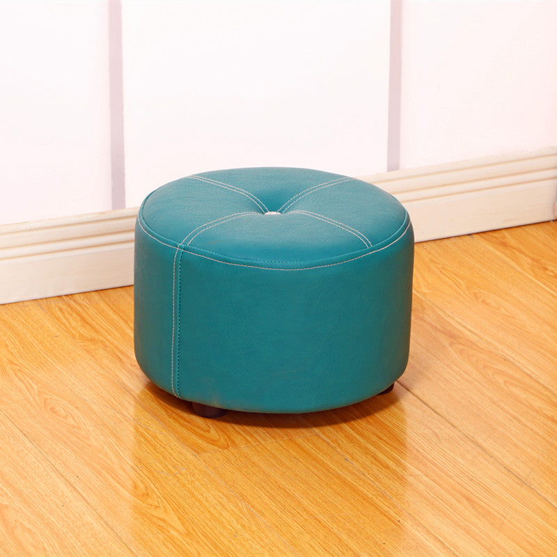 Pure Color Stain Resistant Standard Round Modern Yellow for Living Room