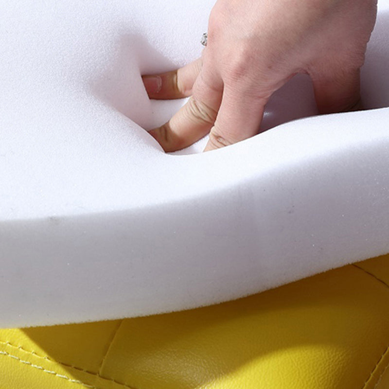 Modern Tufted Ottoman Plain Water Resistant Stain Resistant Leather Ottoman with Storage