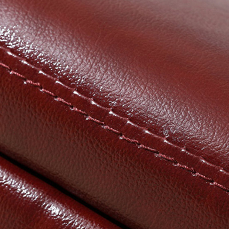 Modern Tufted Ottoman Plain Water Resistant Stain Resistant Leather Ottoman with Storage