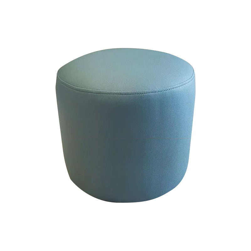 Ottoman Faux Leather Modern Specialty Water Resistant Houndstooth Pattern Ottoman