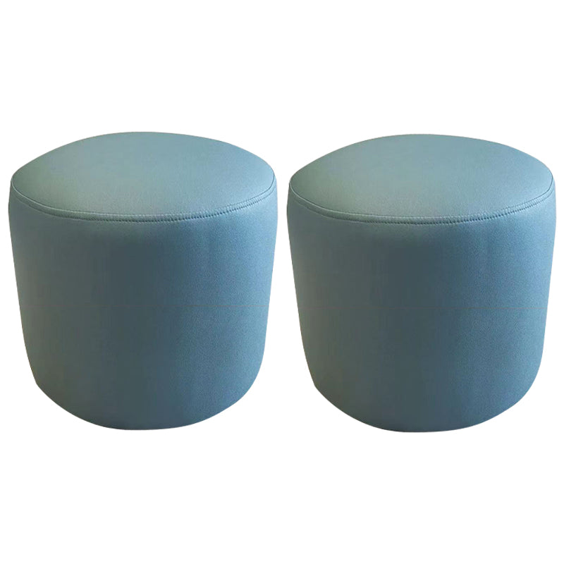 Ottoman Faux Leather Modern Specialty Water Resistant Houndstooth Pattern Ottoman