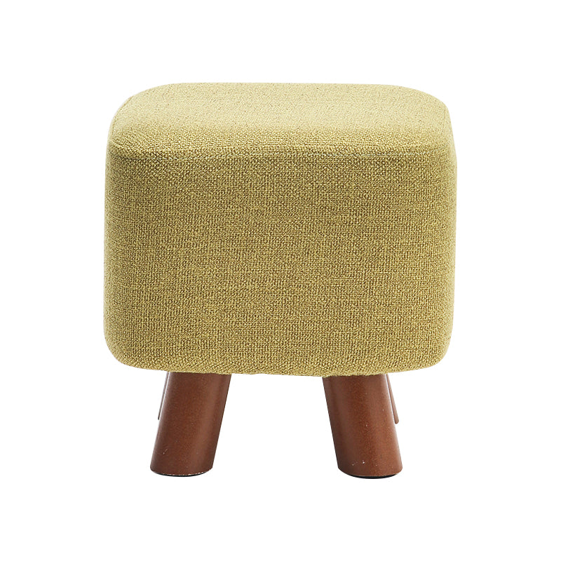 Solid Color Tear Resistant Ottoman Modern Blue Standard for Home Drawing Room