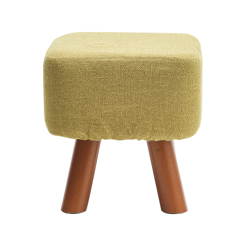 Solid Color Tear Resistant Ottoman Modern Blue Standard for Home Drawing Room