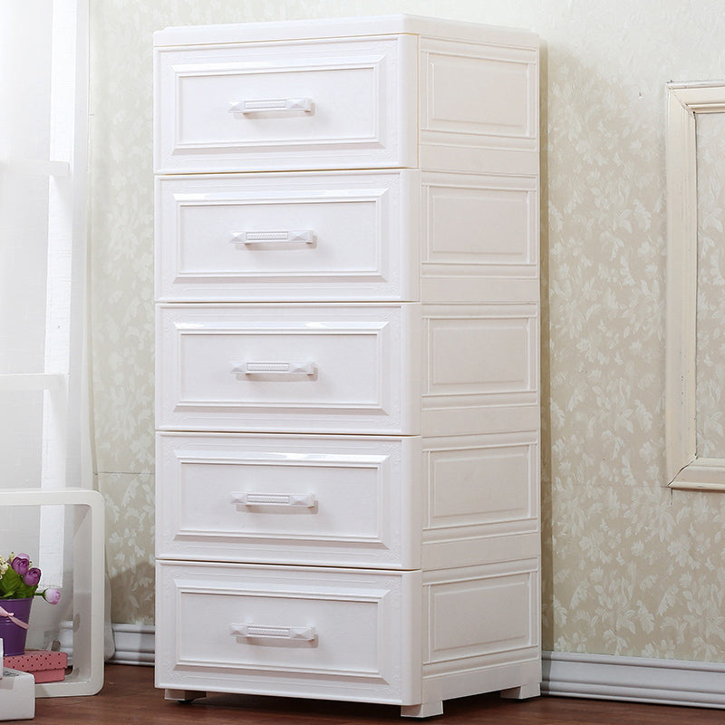Vertical Plastic Lingerie Chest Modern Style Storage Chest with 5 Drawers