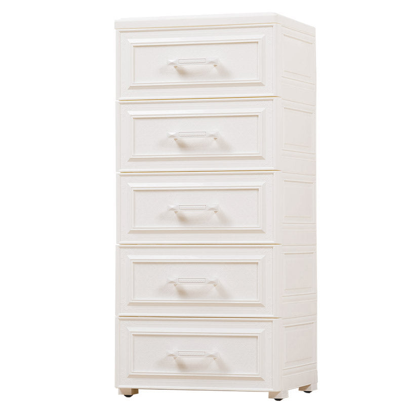 Vertical Plastic Lingerie Chest Modern Style Storage Chest with 5 Drawers