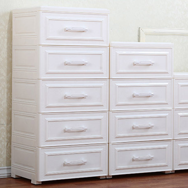 Vertical Plastic Lingerie Chest Modern Style Storage Chest with 5 Drawers