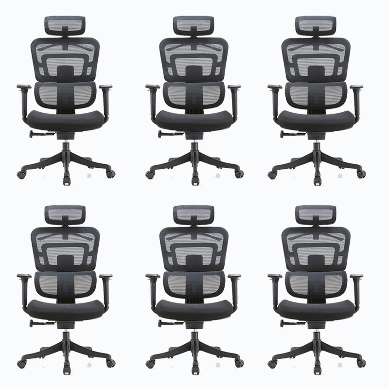 Contemporary High Back Ergonomic Task Chair Adjustable Back Height Office Chair