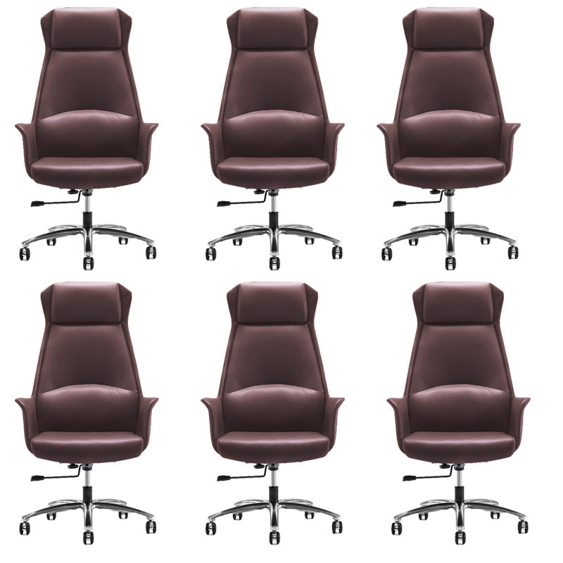 Modern Leather Management Office Chair High Back Executive Ergonomic Computer Chair