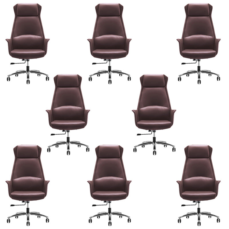 Modern Leather Management Office Chair High Back Executive Ergonomic Computer Chair