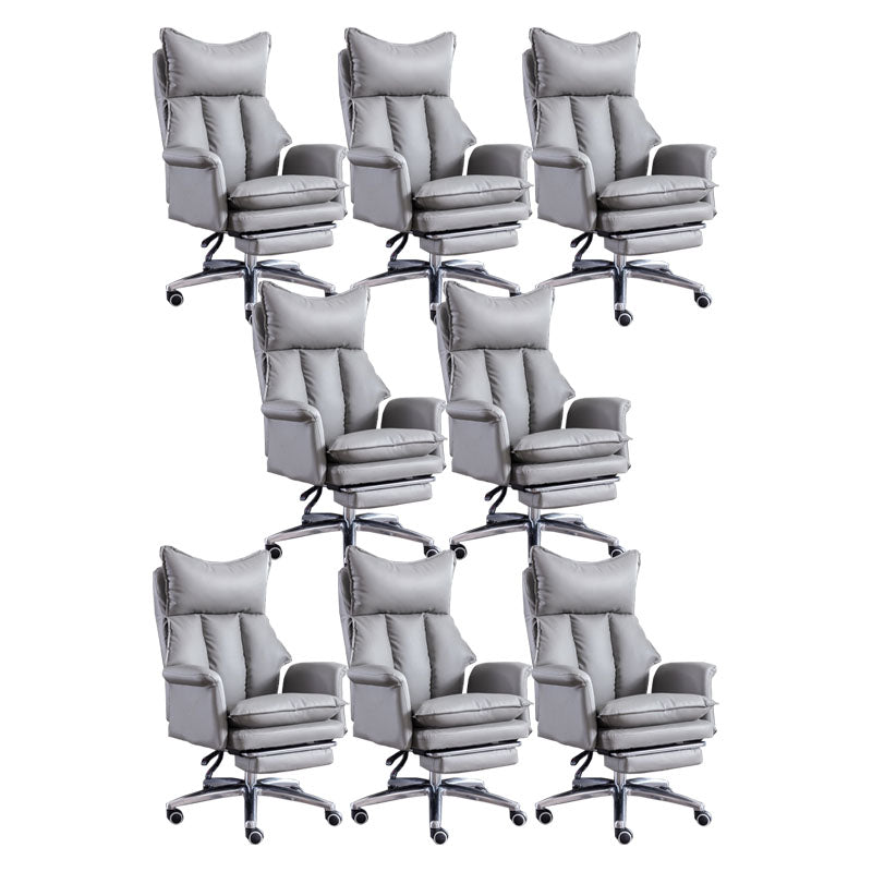 Modern Slide Chair High Back Ergonomic Adjustable Leather Executive Chair