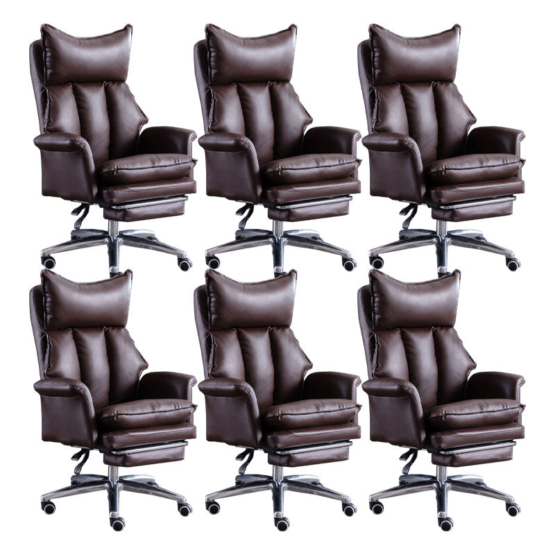 Modern Slide Chair High Back Ergonomic Adjustable Leather Executive Chair