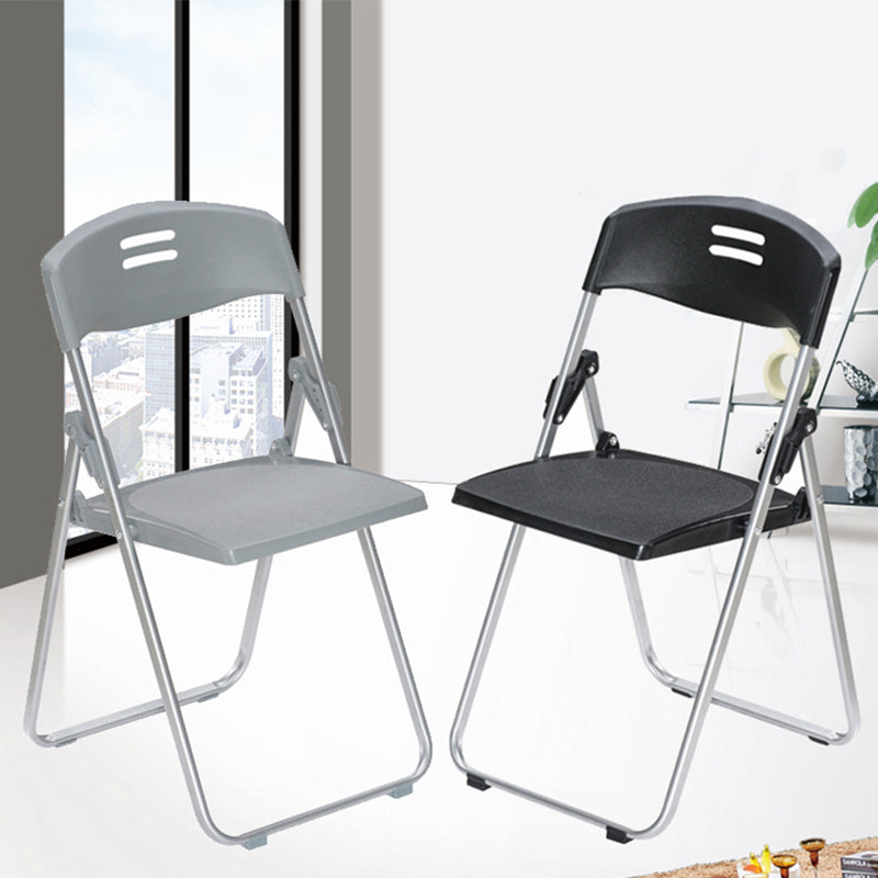 Modern Armless Upholstered Conference Chair Steel Office Chair