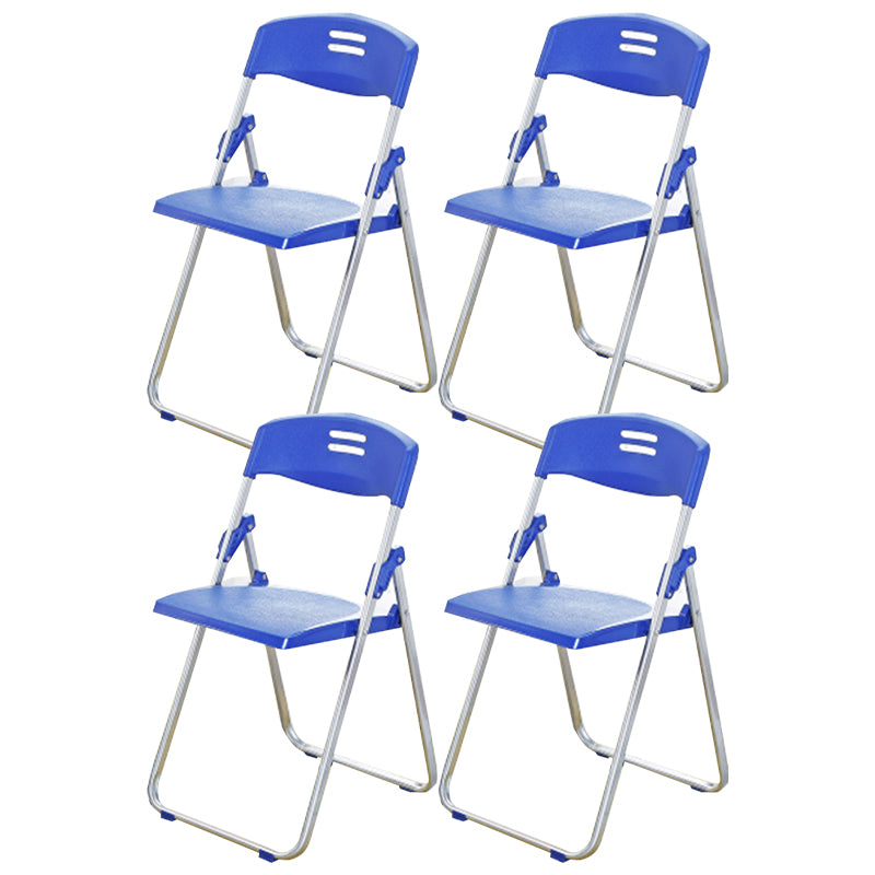 Modern Armless Upholstered Conference Chair Steel Office Chair