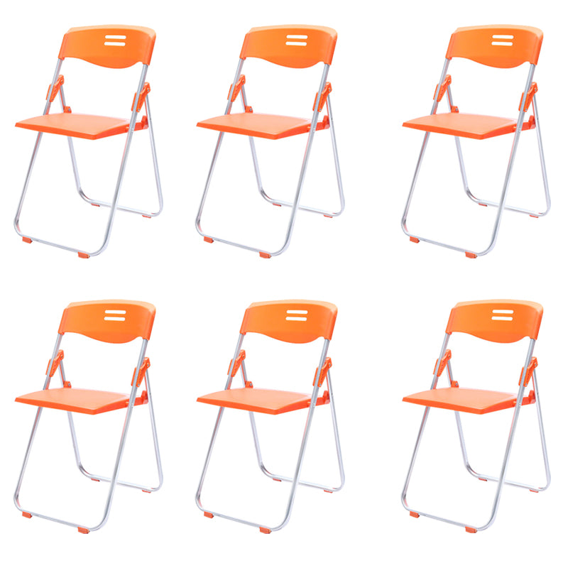 Modern Plastic Office Chair Armless Folding Conference Chair