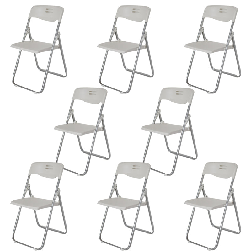 Modern Plastic Office Chair Armless Folding Conference Chair