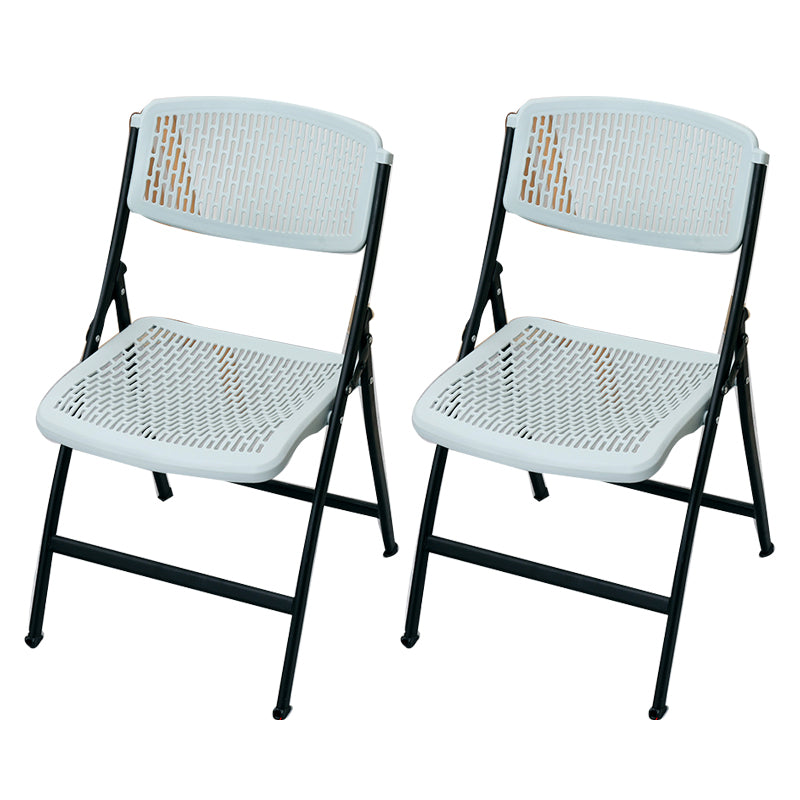 Modern Armless Conference Chair Plastic Low Back Office Chair