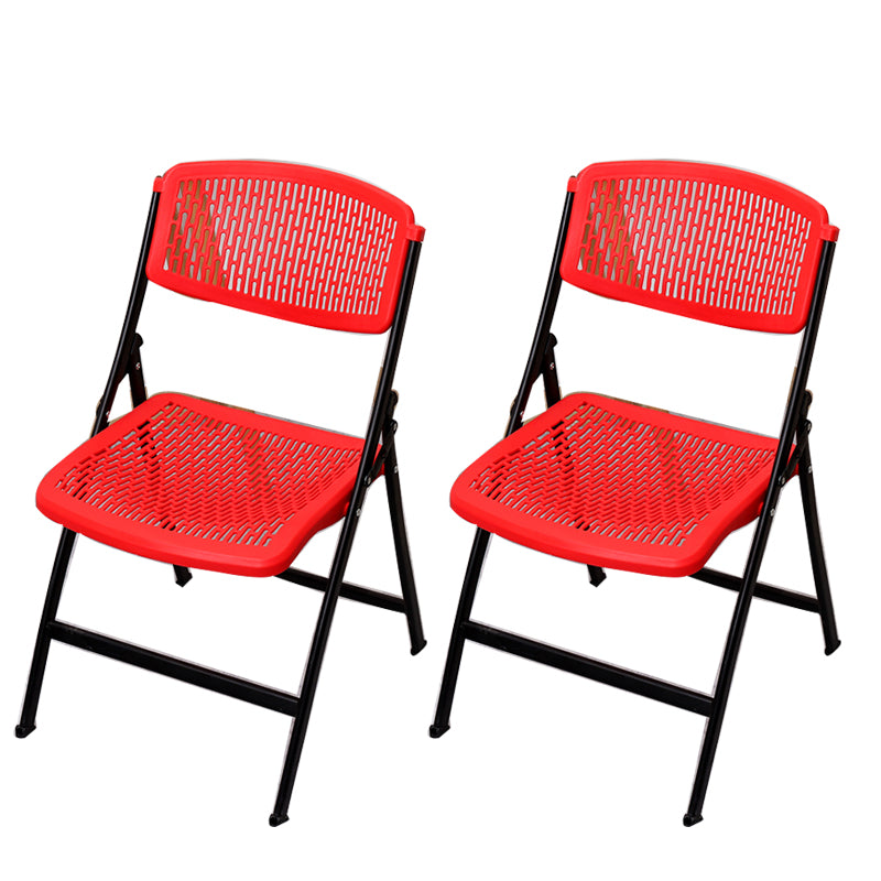 Modern Armless Conference Chair Plastic Low Back Office Chair