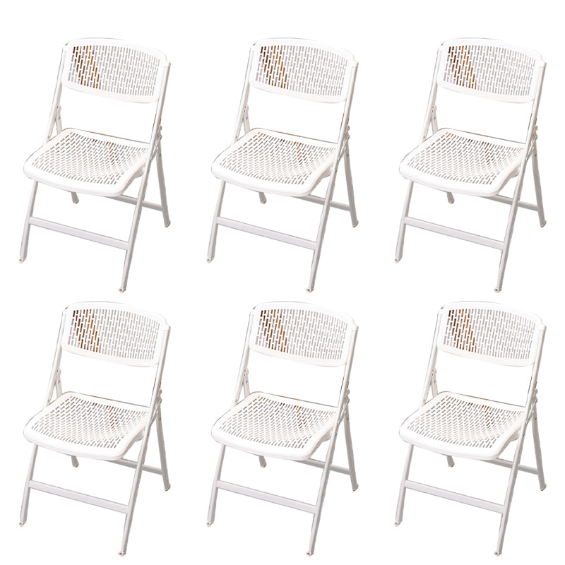 Modern Armless Conference Chair Plastic Low Back Office Chair